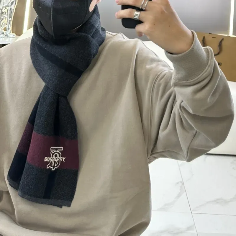 話題沸騰中 存在感 チェック柄 冬 可愛い 暖かい メンズ マフラー