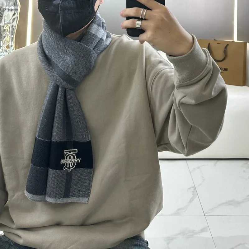 話題沸騰中 存在感 チェック柄 冬 可愛い 暖かい メンズ マフラー