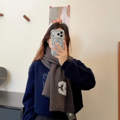 おすすめ 今季も大流行 上品 ファッション ウール 3カラー ニット生地 マフラー