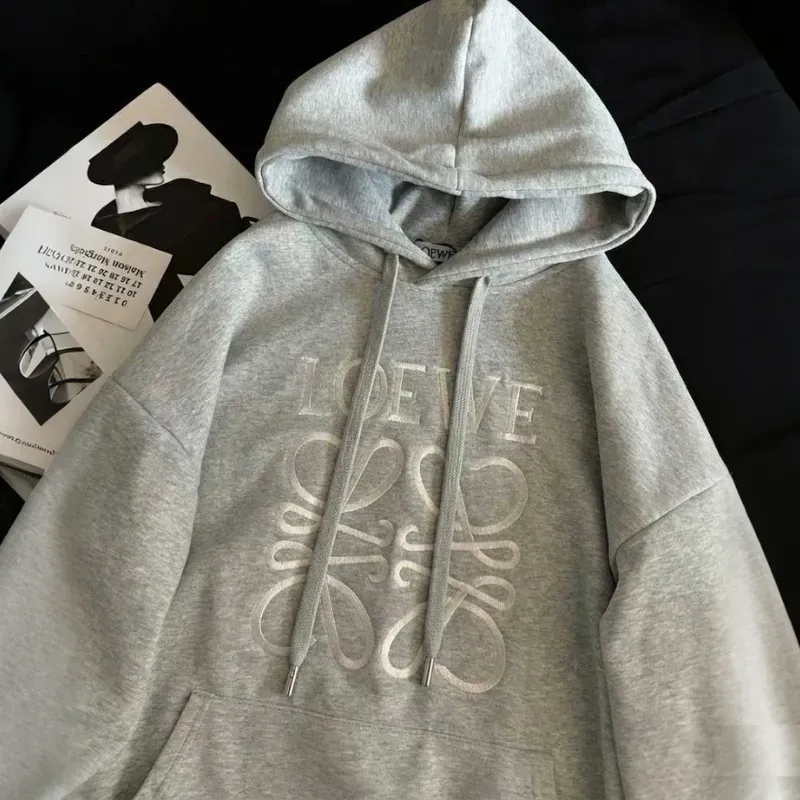 『S-3XL』気質満点 取り入れたい 目立つ ノームコア フード付き 刺繍 パーカー