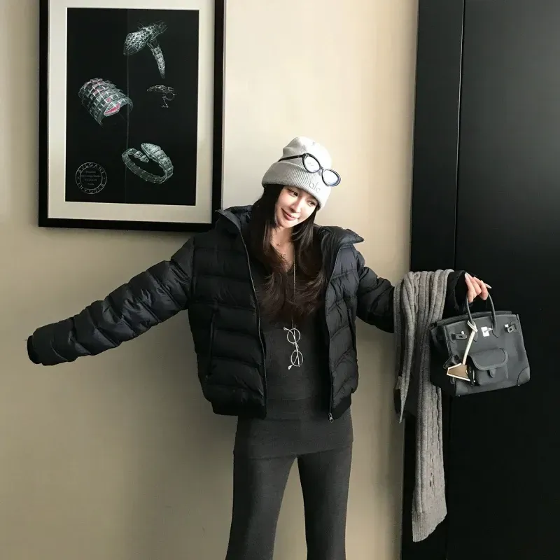 『S-L』目立つ トレンド シンプル 気質いい 安定感抜群 暖かい 着心地良い 合わせやすい ダウンアウター