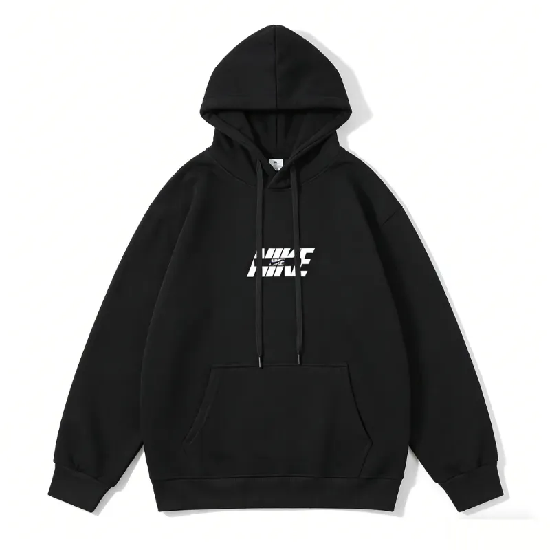 『M-4XL』大活躍 組み合わせやすい シンプル フード付き プリント パーカー