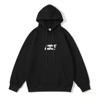 『M-4XL』大活躍 組み合わせやすい シンプル フード付き プリント パーカー