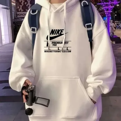 『M-4XL』好感度100％ 質感のいい カジュアル フード付き プリント パーカー