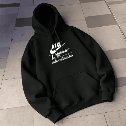 『M-4XL』好感度100％ 質感のいい カジュアル フード付き プリント パーカー