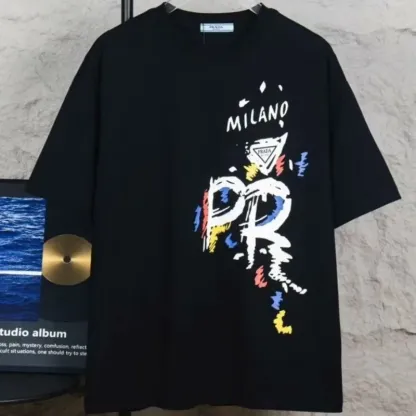 『S-4XL』おすすめ 大好評 カジュアル ファッション 2カラー ゆったり プリントＴシャツ