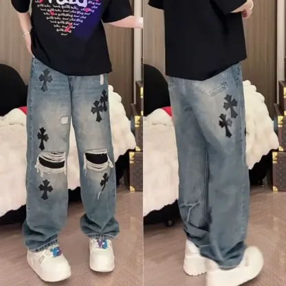 『M-4XL』今季も大流行 好感度UP クール ゆったり 若見え 着回し力抜群 ジーンズ