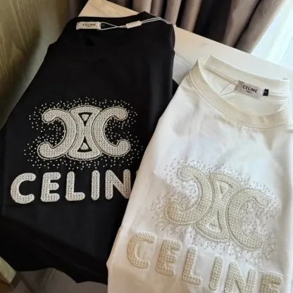 『S-L』話題沸騰中 快適 取り入れたい キレカジ 刺繍 ラウンドネック 半袖 Ｔシャツ