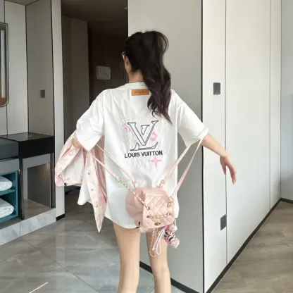 『S-L』人気爆発中 着回し最強 モード 快適 ラウンドネック 刺繍 半袖 Ｔシャツ