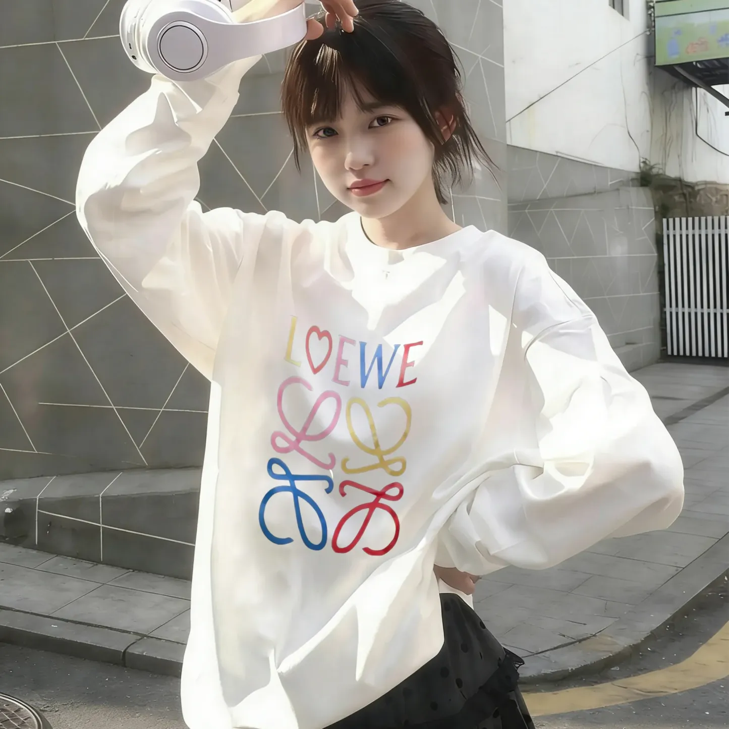 『S-2XL』おすすめ 質感のいい 大人らしい おしゃれ プリント 長袖Tシャツ