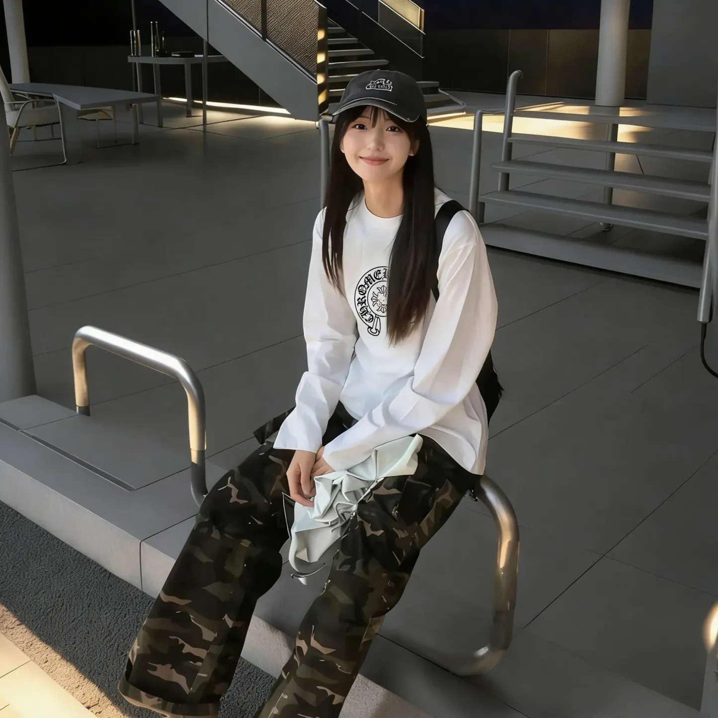 『S-5XL』話題沸騰中 快適 ストリート系 プリント 長袖Tシャツ