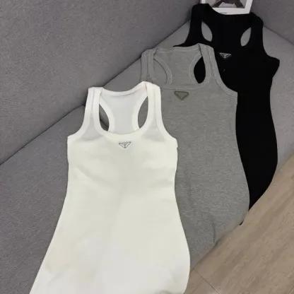 『フリーサイズ』存在感 元気いっぱい シンプル ノースリープ Uネック ワンピース