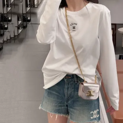 『S-2XL』女子マストモード 快適 軽量クラシックシンプル 着回し力抜群 長袖Tシャツ