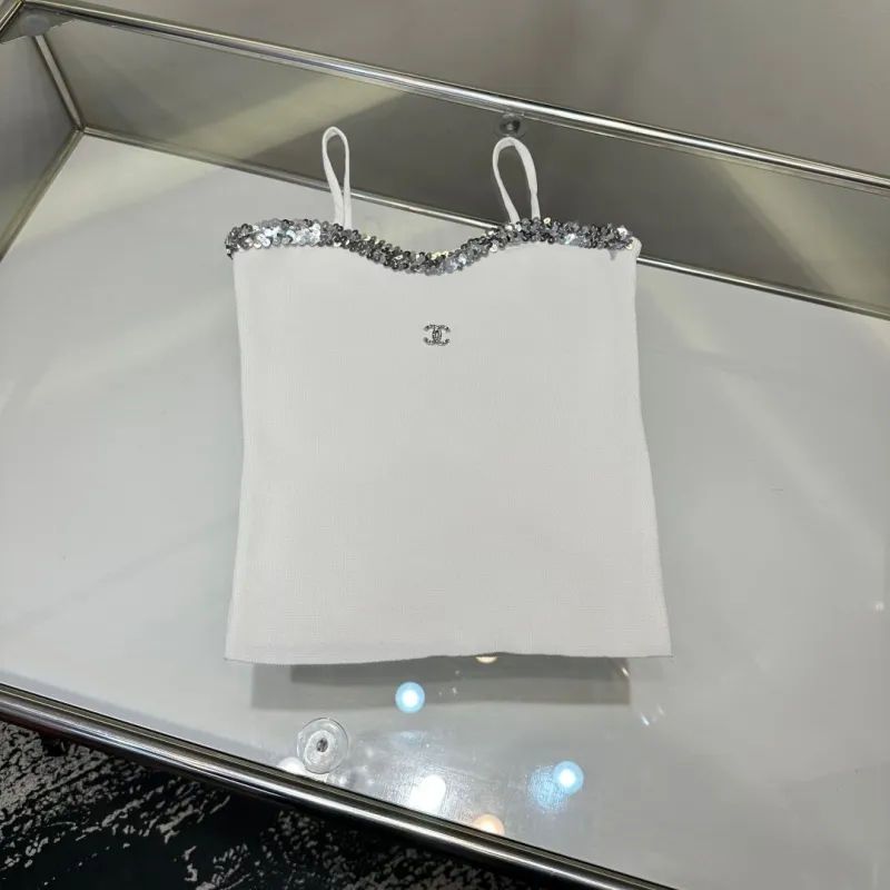 『フリーサイズ』目立つ 気質満点 セクシー ニット キャミソール スパンコール Ｔシャツ