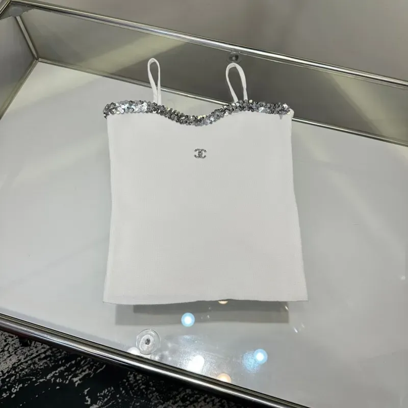 『フリーサイズ』目立つ 気質満点 セクシー ニット キャミソール スパンコール Ｔシャツ