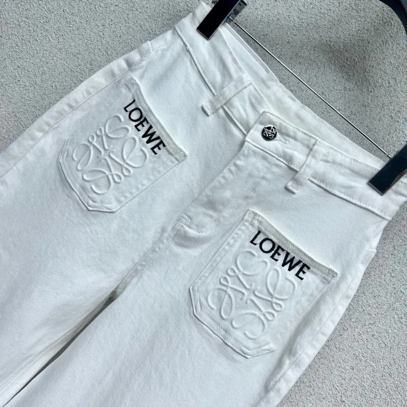 『S-L』人気爆発中 着回し最強 シンプル 刺繍 デニム パンツ