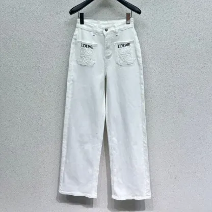 『S-L』人気爆発中 着回し最強 シンプル 刺繍 デニム パンツ