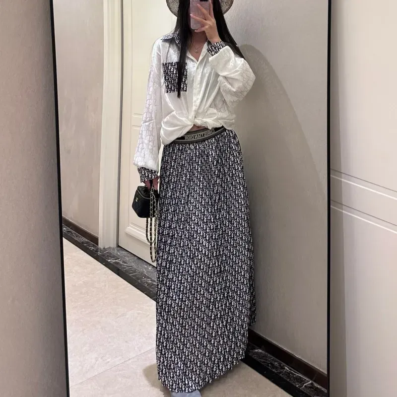 『S-L』単品注文 激売れ中 憧れ トレンド 配色 ジャカード シャツ/スカート