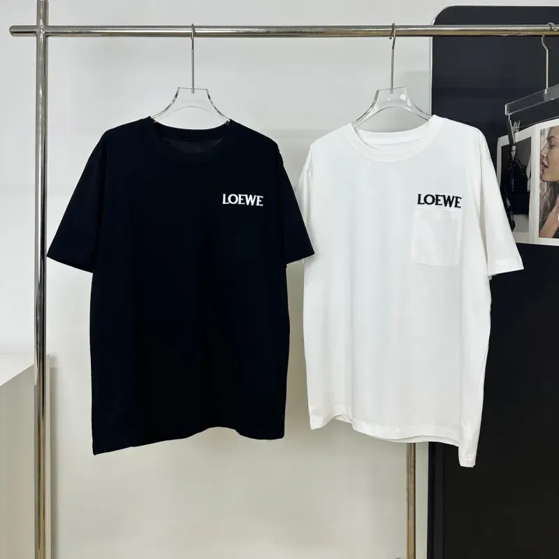 『S-L』大人の定番 合わせやすい ノームコア 刺繍 ポケット付き 半袖 Ｔシャツ