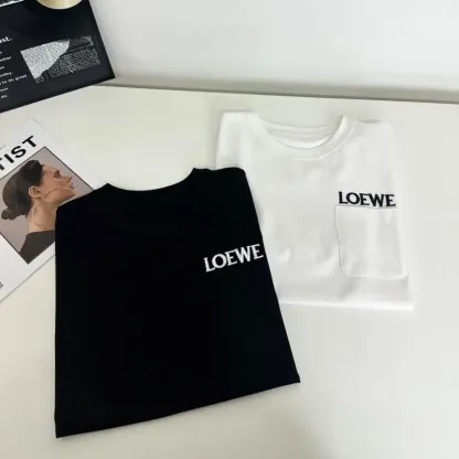 『S-L』大人の定番 合わせやすい ノームコア 刺繍 ポケット付き 半袖 Ｔシャツ