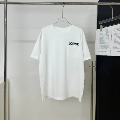 『S-L』大人の定番 合わせやすい ノームコア 刺繍 ポケット付き 半袖 Ｔシャツ