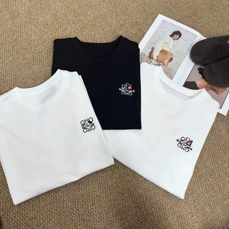 『S-L』好感度100％ 質感のいい カジュアル 男女兼用 刺繍 キュート 半袖 Ｔシャツ