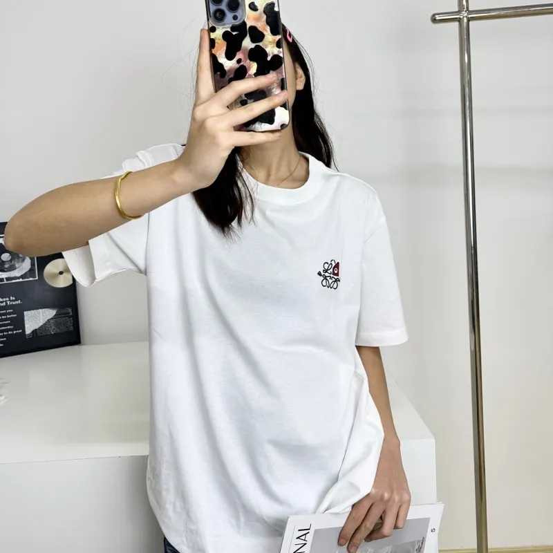 『S-L』好感度100％ 質感のいい カジュアル 男女兼用 刺繍 キュート 半袖 Ｔシャツ
