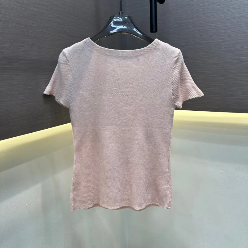 『フリーサイズ』人気上昇中 売れ筋 手触り良く モード パール 半袖 Ｔシャツ