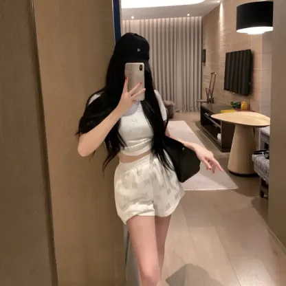 『S-L』NO.1人気 優しい雰囲気 ファッション ホットフィックス ストーン セットアップ