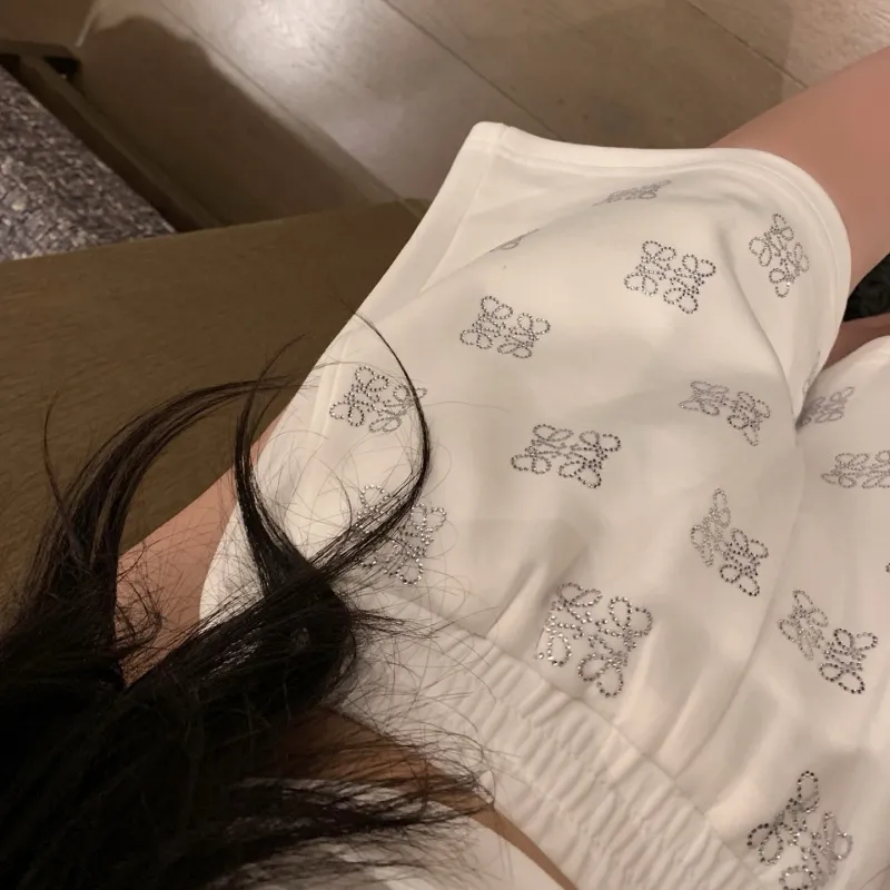 『S-L』NO.1人気 優しい雰囲気 ファッション ホットフィックス ストーン セットアップ