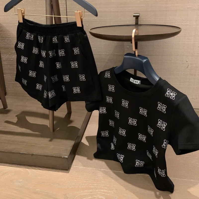 『S-L』NO.1人気 優しい雰囲気 ファッション ホットフィックス ストーン セットアップ