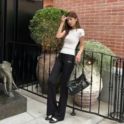 『S-L』憧れ 激売れ中 手触り良く ファッション ハイウエスト ストレッチ パンツ