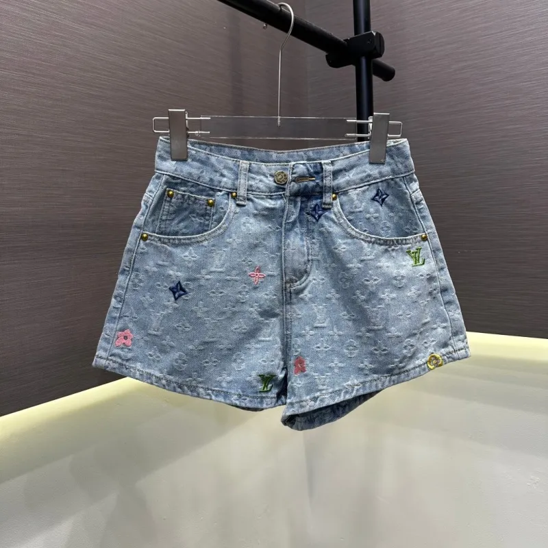 『S-XL』話題沸騰中 取り入れたい おしゃれ 刺繍 デニム ショートパンツ