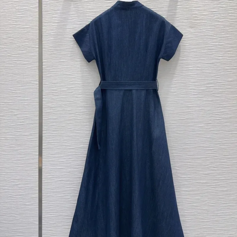 『S-L』好感度UP 最愛の一着 エレガント Vネック 刺繍 ワンピース