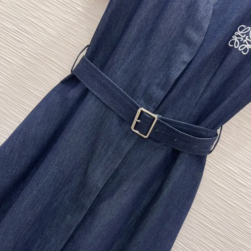 『S-L』好感度UP 最愛の一着 エレガント Vネック 刺繍 ワンピース