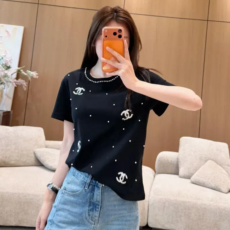 『S-L』売れ切れ必至 魅力的 キレカジ スパンコール 半袖 Ｔシャツ
