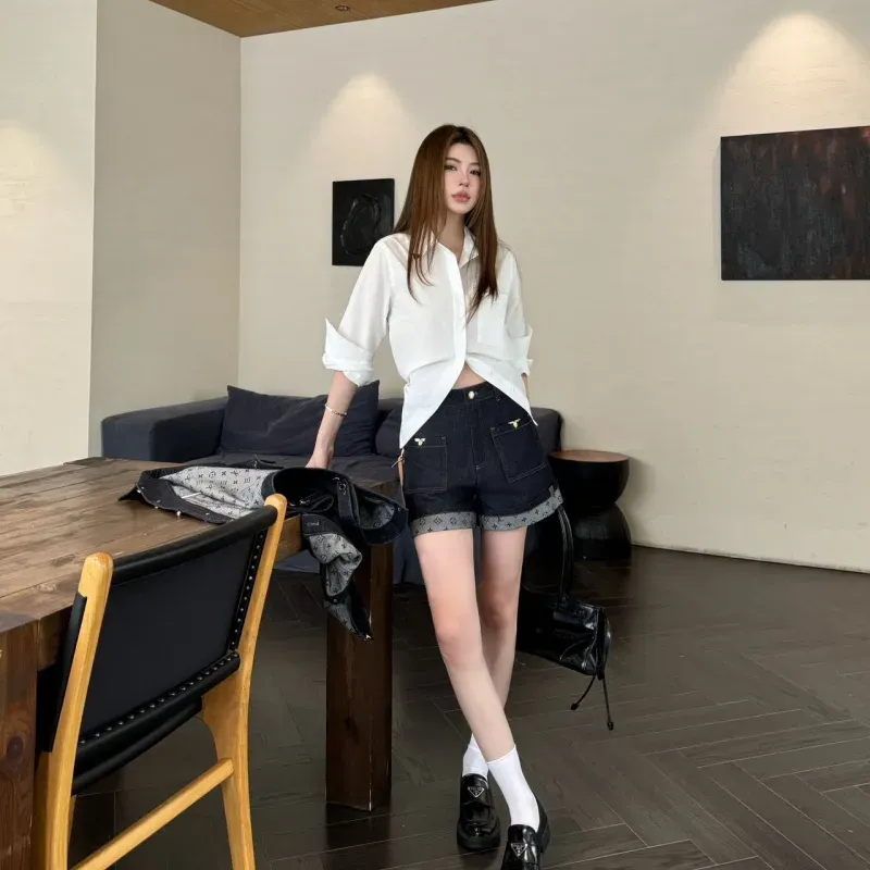 『S-XL』今季も大流行 着心地良い シンプル モード デニム ショートパンツ