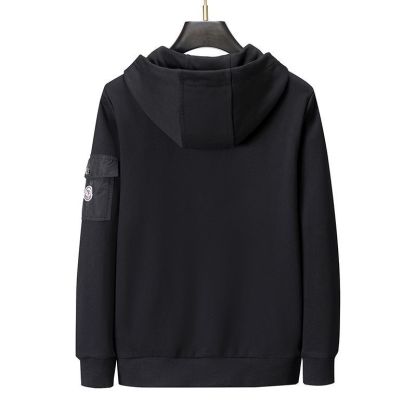 新作秋冬メンズスポーツスーツカーディガンルーズフード付きジャケットツーピースセット