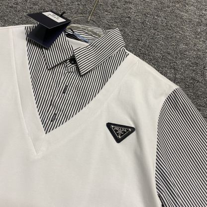 『L-5XL』夏にぴったりのストライプ柄半袖Tシャツ 着回し力抜群で男女兼用