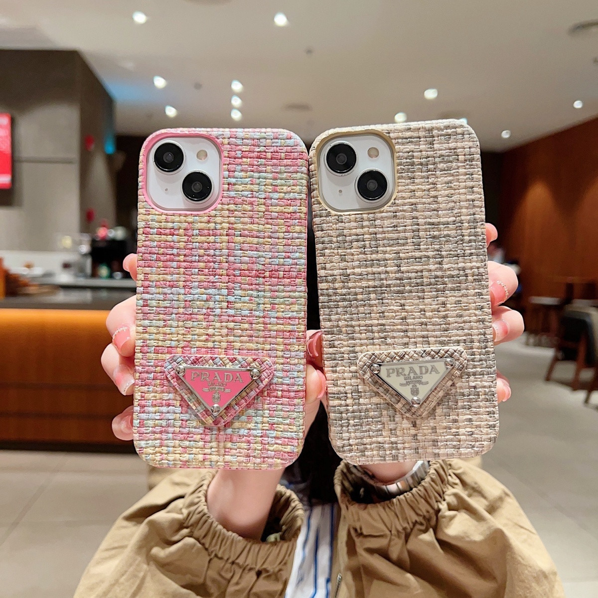 織り目加工とスリムなデザインを採用した新しい耐衝撃性iphone携帯ケース