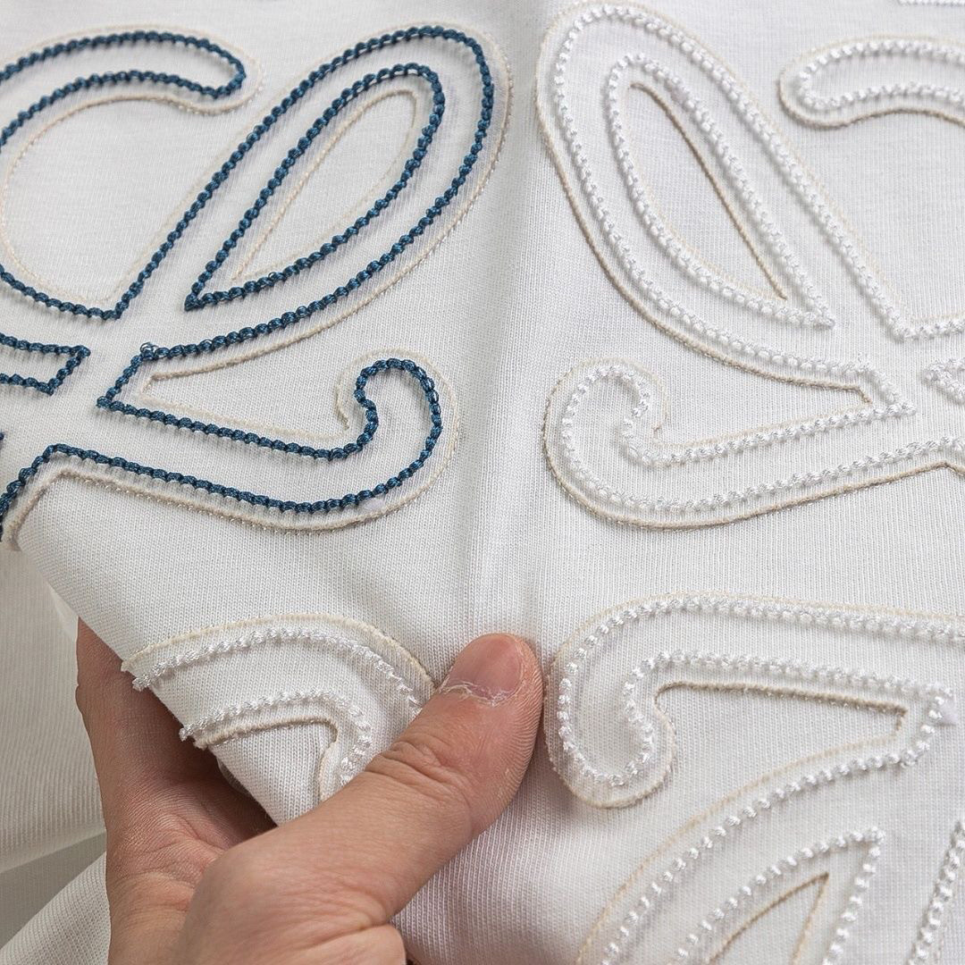 男女兼用 人気 レター刺繍 ルーズクルーネックトップス 半袖Tシャツ