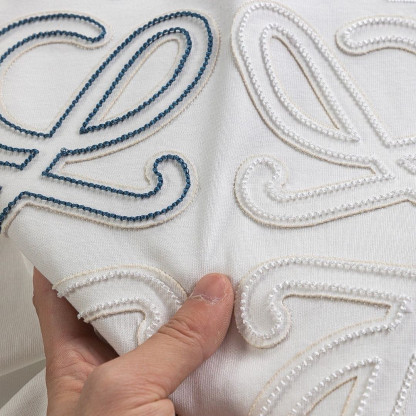 男女兼用 人気 レター刺繍 ルーズクルーネックトップス 半袖Tシャツ