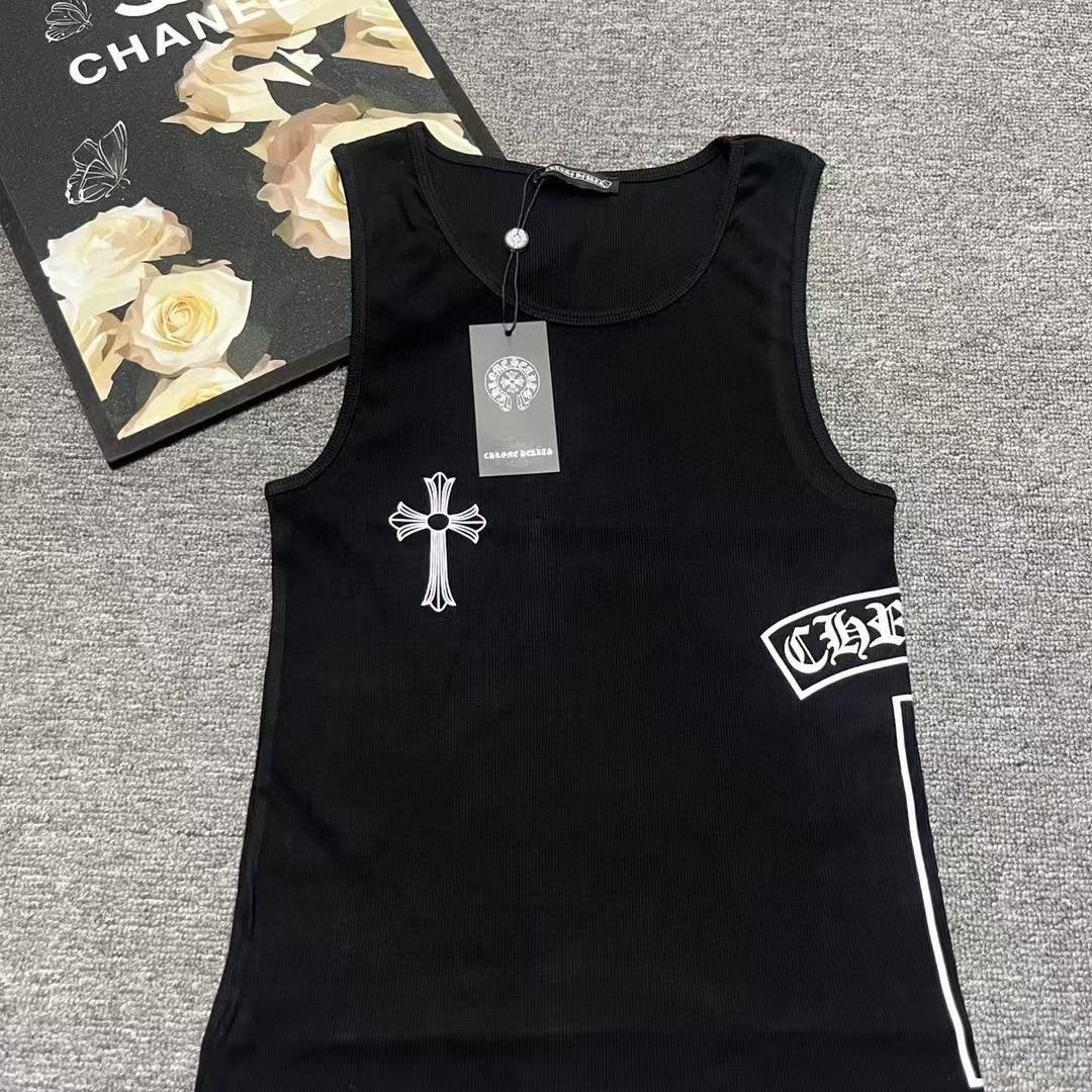 『S-XL』新作サマースリムフィットプリントノースリーブタンクトップ