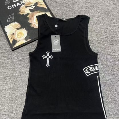 『S-XL』新作サマースリムフィットプリントノースリーブタンクトップ