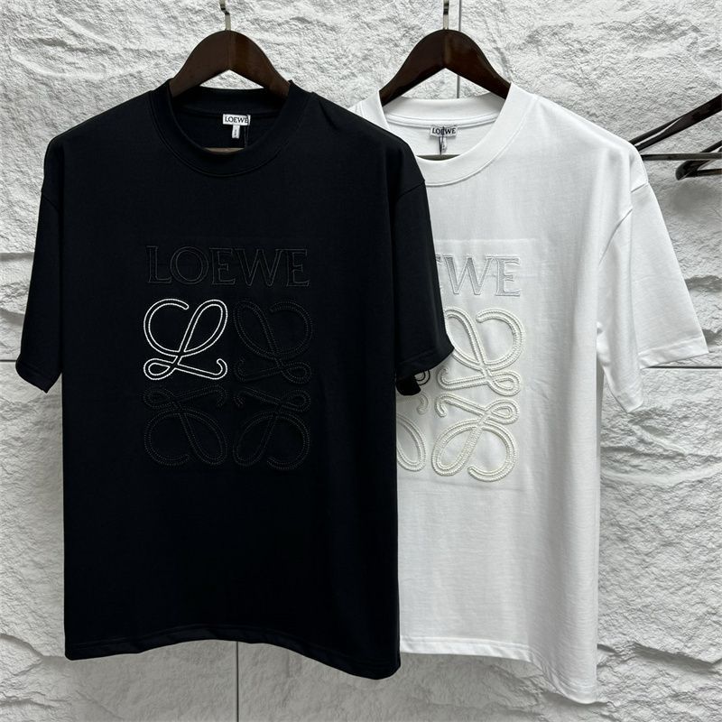『S-XL』2026年春夏新作 シンプルでスタイリッシュな刺繍入り半袖Tシャツ