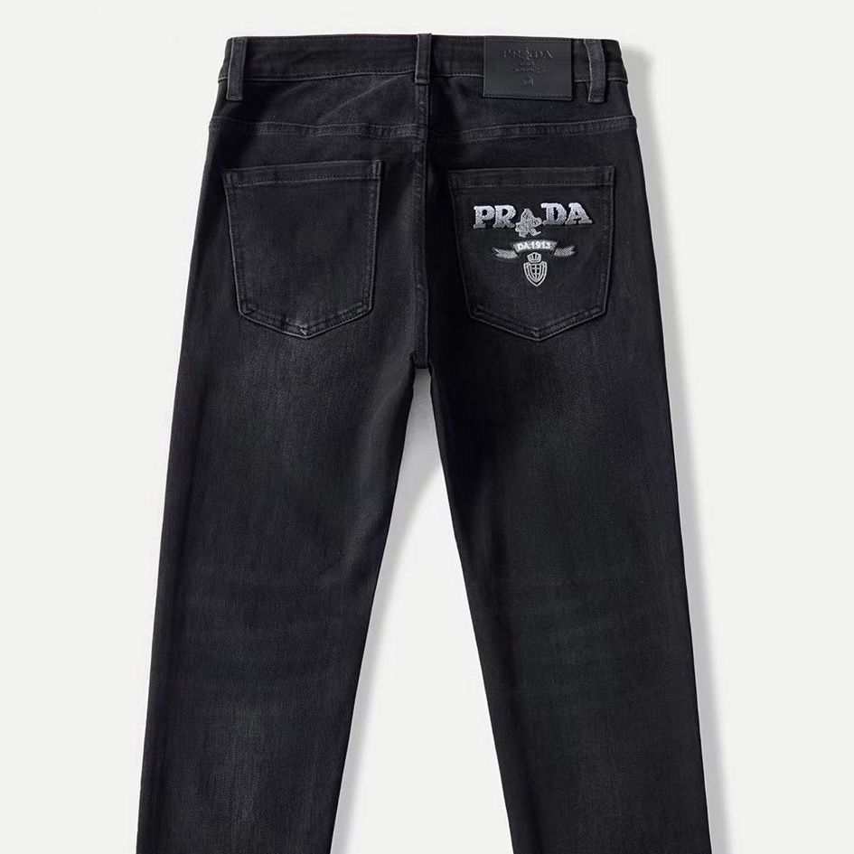 新しいメンズハイエンドトレンドジーンズ、軽い贅沢、ファッショナブル、カジュアル、ストレッチパンツ