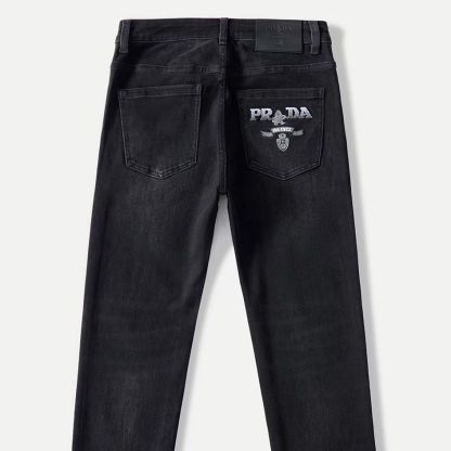 新しいメンズハイエンドトレンドジーンズ、軽い贅沢、ファッショナブル、カジュアル、ストレッチパンツ