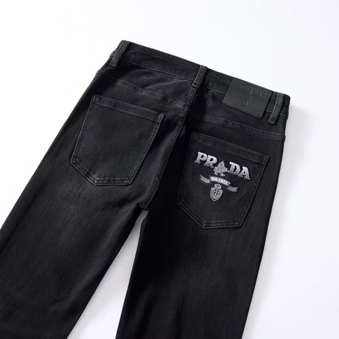 新しいメンズハイエンドトレンドジーンズ、軽い贅沢、ファッショナブル、カジュアル、ストレッチパンツ