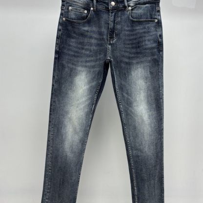 『29-38』高級メンズジーンズ、トレンディなブランド、ストレッチスリムフィット、ロングパンツ、スキニージーンズ