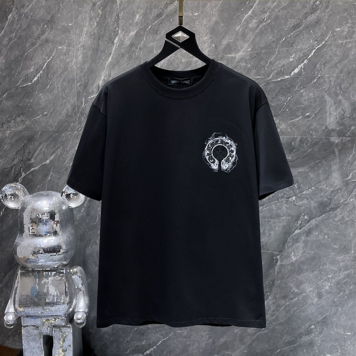 『S-XL』トレンディなプリント柄の半袖Tシャツ ゆったりとした着心地で、通気性に優れ、高品質なトップスです